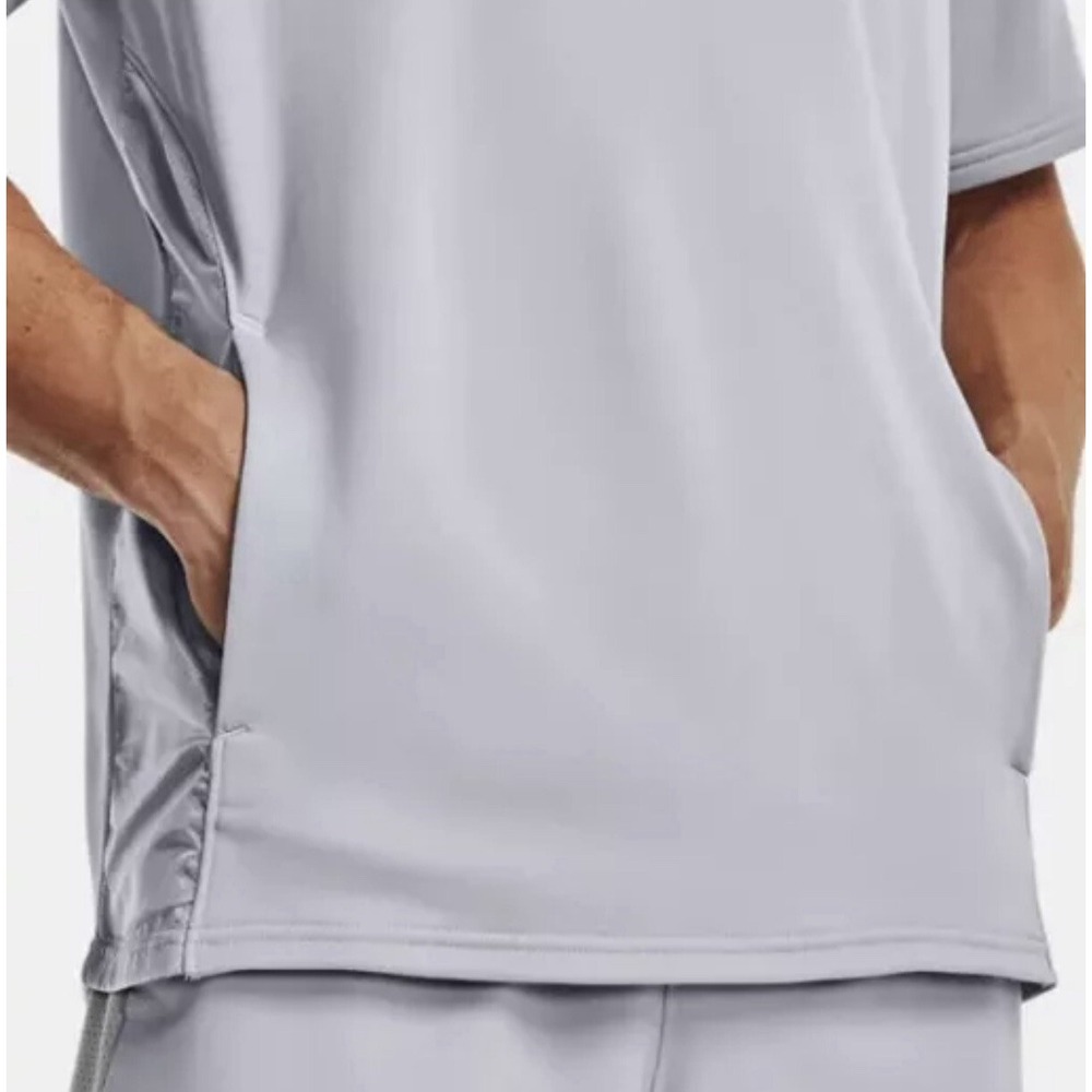Under Armour Men's Command Short Sleeve Hoodie S Gray Lightweight  1/4 Zip NWT‎ - Picture 3 of 8